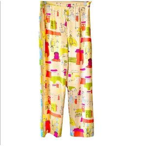 Harold’s Multicolor Print Wide Leg Pants Sz 4